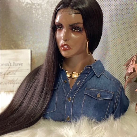 🌹 New 26” Beautiful Natalia 4X5 Closure💯 Brazilian Human Hair Customized Wig🌹 - Picture 4 of 11